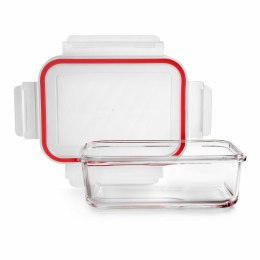 Pojemnik na Lunch Ibili 754704 Szkło borokrzemowe Prostokątny 400 ml 10 x 15 x 5 cm