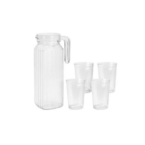 Zestaw dzbanka z kieliszkami Excellent Houseware ye9000500 200 ml 1,1 L (5 Części)