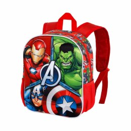 Plecak szkolny 3D The Avengers Karactermania Czerwony 26 x 11 x 31 cm