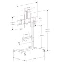 Stojak Mobilny do Tablic interaktywnych 52-110cali, 120kg, płynna regulacja