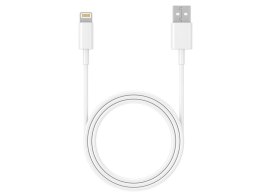 Kabel USB 2.0 iPhone AM-lightning 1m biały