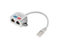 Adapter rodzielacz LAN RJ-45 - 2x RJ-45 FTP