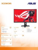 Monitor 32 cale XG32WCMS ROG 280Hz HDMI DP USB-C