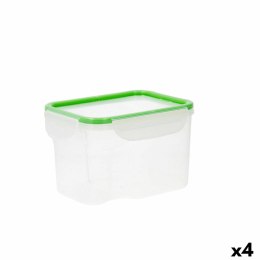 Hermetyczne pudełko na lunch Quid Greenery 1,8 L Przezroczysty Plastikowy (Pack 4x)