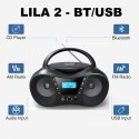 Radioodtwarzacz CD LILA2 USB/BT różowy