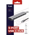 HUB USB Trust 25136 Srebrzysty 10 cm (1 Sztuk)