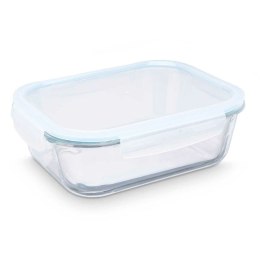 Pojemnik na Lunch Przezroczysty Silikon Szkło borokrzemowe 2,2 L 27 x 9 x 22 cm (6 Sztuk)