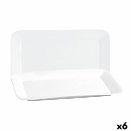 Półmisek Kuchenny Quid Basic Prostokątny Ceramika Biały (25,9 x 15 cm) (6 Sztuk)