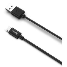 Kabel USB-C Celly USB-C Czarny 1 m