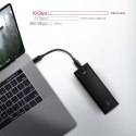 EEM2-UB2 Obudowa zewnętrzna aluminiowa, USB-C 3.2 Gen 2 - M.2 NVMe SSD, długość 42 do 80 mm Czarna