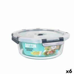 Hermetyczne pudełko na lunch Quttin Okrągła 1,3 L (6 Sztuk)