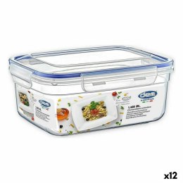 Hermetyczne pudełko na lunch Dem Prostokątny 1,4 L 20 x 15 x 9 cm (12 Sztuk)