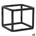 Uchwyt Inde Koszyk wielozadaniowy Metal 12 x 12 x 10 cm (2 Sztuk)