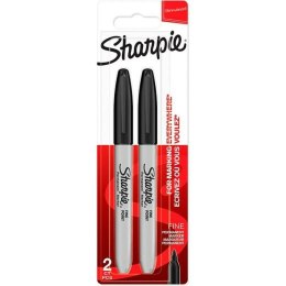 Marker permanentny Sharpie Czarny (2 Sztuk)