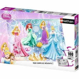 Układanka puzzle Nathan Sparkling Princesses 36 x 26 cm 100 Części