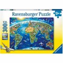 Układanka puzzle Ravensburger Map of the monuments of the world