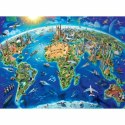 Układanka puzzle Ravensburger Map of the monuments of the world