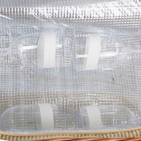 Kosz Piknikowy Alexandra House Living Brązowy wiklinowy