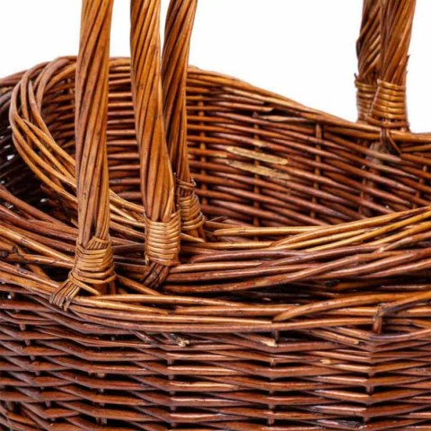 Zestaw koszyków Alexandra House Living wiklinowy Drewno wierzby 3 Części