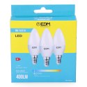 Zestaw 3 żarówek LED EDM 98205 G 35 W 5 W 50 W E14 400 lm Ø 3,6 x 10 cm (6400 K)