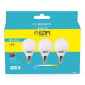 Zestaw 3 żarówek LED EDM 98202 G 35 W 5 W 50 W E14 400 lm Ø 4,5 x 8 cm (6400 K)