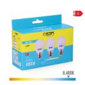 Zestaw 3 żarówek LED EDM 98203 G 35 W 5 W 50 W E27 400 lm Ø 4,5 x 8 cm (6400 K)