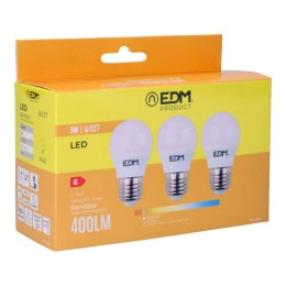 Zestaw 3 żarówek LED EDM 98201 G 35 W 5 W 50 W E27 3200 Lm Ø 4,5 x 8 cm (3200 K)