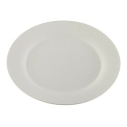 Płaski Talerz Versa Biały Porcelana Plastikowy 27 x 27 cm