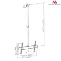 Maclean Uchwyt do telewizora sufitowy 32-65" MC-631 50kg max vesa 400x400 TV