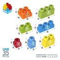 Pudełko z Klockami Color Block 35 Części (35 pcs)