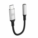 3MK Adapter USB-C - Jack 3,5 mm DAC czarny/black