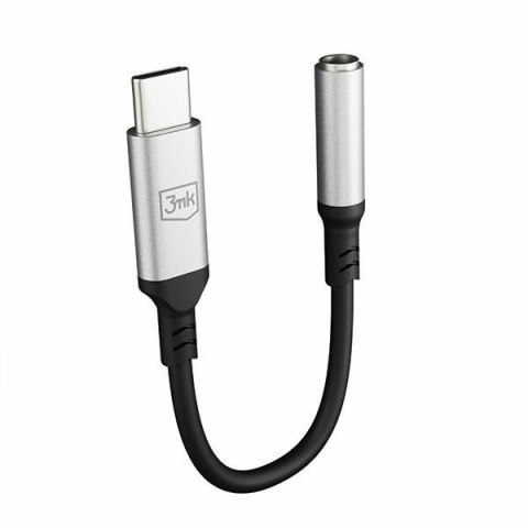 3MK Adapter USB-C - Jack 3,5 mm DACczarny/black