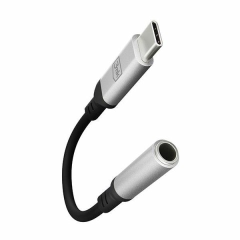 3MK Adapter USB-C - Jack 3,5 mm DACczarny/black