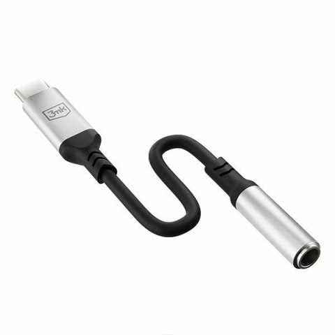 3MK Adapter USB-C - Jack 3,5 mm DACczarny/black