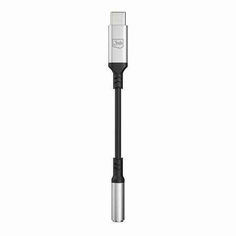 3MK Adapter USB-C - Jack 3,5 mm DACczarny/black