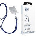 3MK EasyClip Dark Blue (silver)smycz do telefonu