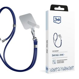 3MK EasyClip Dark Blue (silver)smycz do telefonu