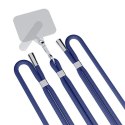 3MK EasyClip Dark Blue (silver)smycz do telefonu