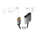 Adapter DP do HDMI 4K 60Hz aluminiowy 0.15m