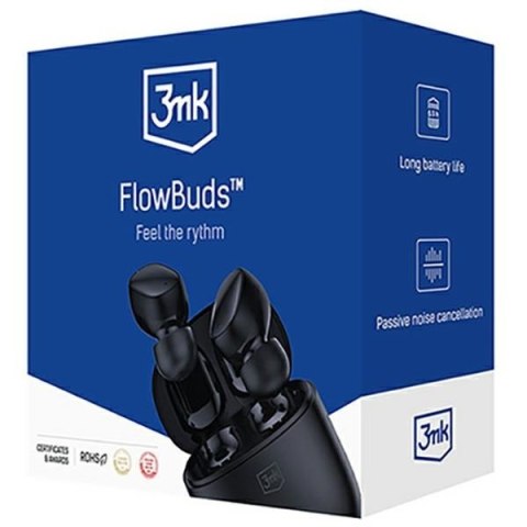 3MK FlowBuds słuchawki bezprzewodowebluetooth czarny