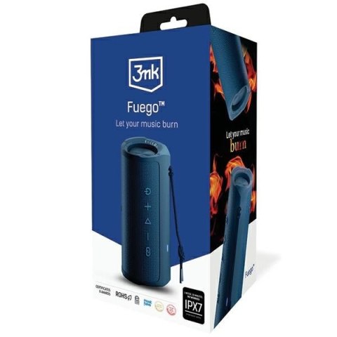 3MK Fuego głośnik bezprzewodowy 30WBluetooth 5.3 TWS IPX7 niebieski/blue