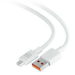 3MK Hyper Cable USB-A - Micro USB 1.2m 5V 2,4A Biały/White Kabel