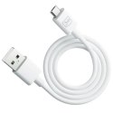 3MK Hyper Cable USB-A - Micro USB 1.2m 5V 2,4A Biały/White Kabel