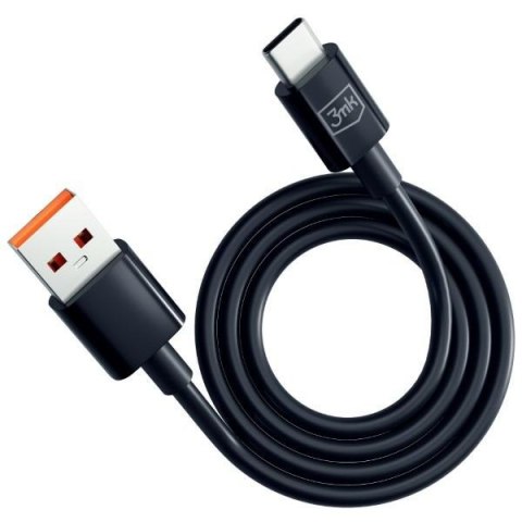 3MK Hyper Cable USB-A - USB-C 1.2m 5ACzarny/Black