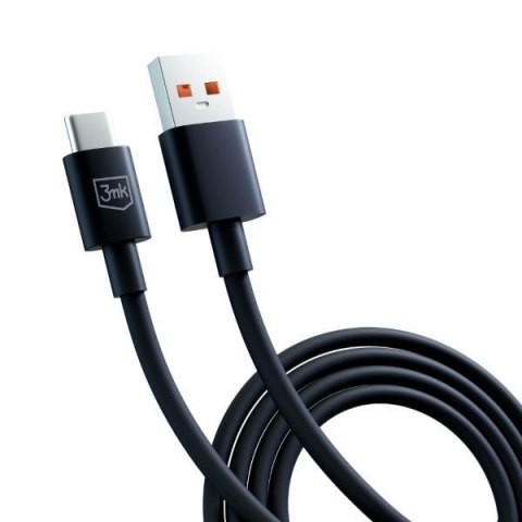 3MK Hyper Cable USB-A - USB-C 1.2m 5ACzarny/Black