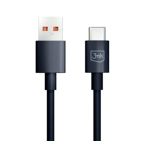 3MK Hyper Cable USB-A - USB-C 1.2m 5ACzarny/Black