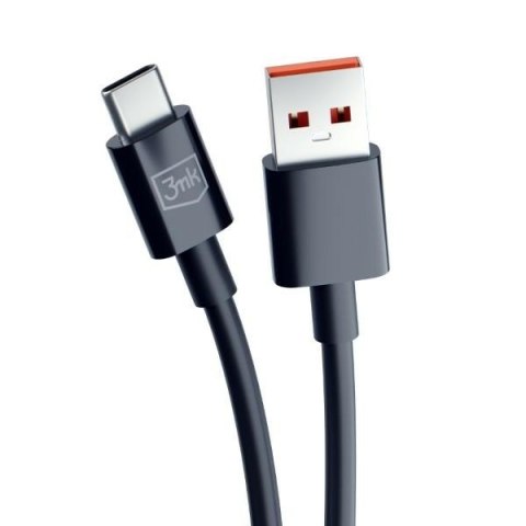 3MK Hyper Cable USB-A - USB-C 1.2m 5ACzarny/Black