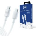 3MK Hyper Cable USB-C - USB-C 100W 1.2m Biały/White Kabel