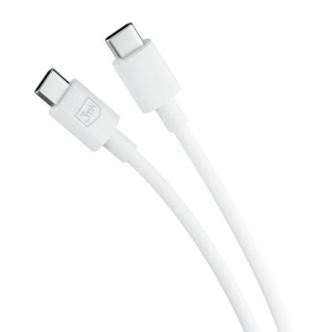3MK Hyper Cable USB-C - USB-C 100W1.2m Biały/White Kabel