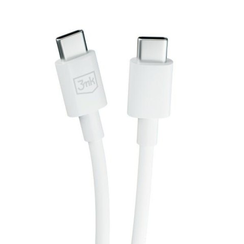 3MK Hyper Cable USB-C - USB-C 100W1.2m Biały/White Kabel